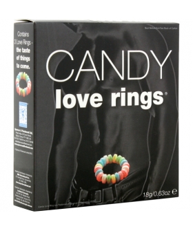 CANDY LOVE RING Anillo comestible para sexo oral, dulce y colorido
