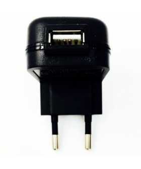VARGADOR USB Cargador europeo usb negro