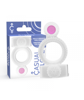 DOUBLE PLEASURE Anello vibrante doppio per prolungare il piacere intimo