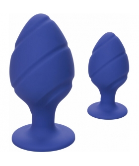 CHEEKY PLUG Set de 2 plugs anales con diferentes texturas con ventosa