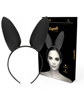 CROWNELLE BUNNY Diadema con orecchie di coniglio in pelle