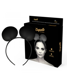 CROWNELLE MOUSE Tiara con orecchie di topo in ecopelle