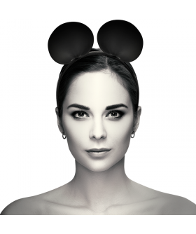 CROWNELLE MOUSE Diadema sensorial y divertida de cuero vegano con orejas