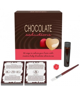 CHOCOLATE SEDUCTIONS Jogo erótico com cobertura de chocolate corporal