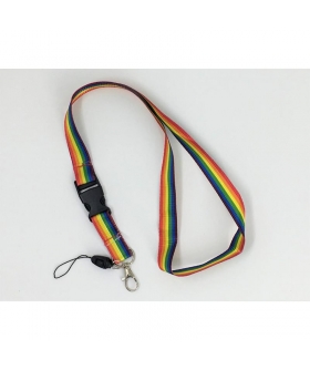 CINTA COLGANTE BANDERA LGBT+ Cintura appesa colorata e resistente con bandiera LGBT+