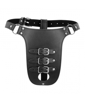 CASTIDADE XTREME Ceinture de chasteté BDSM en cuir PU, hypoallergénique et sécurisée