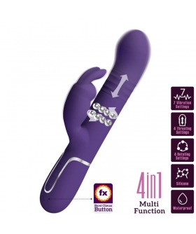 COALE Vibrador recargable con motores duales, 7 vibraciones, 4 rotaciones
