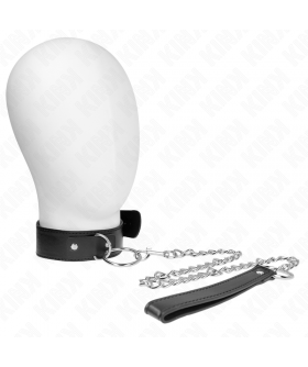 COLLAR CON CORREA MODELO BÁSIC Coleiras bdsm elegantes para experiências de controle sofisticadas