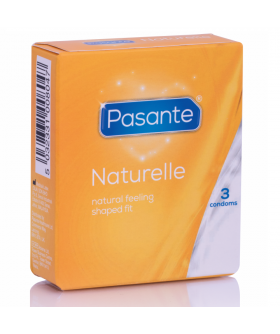 PASANTE NATURELLE  3 UD Preservativo pasante naturelle: forma cônica natural.