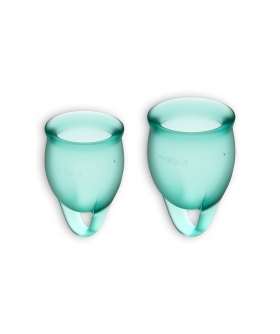 FEEL CONFIDENT Copa menstrual reutilizable de silicona médica, segura y cómoda