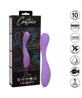 CONTOUR Masseur en silicone avec 10 vibrations puissantes.