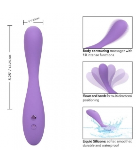 CONTOUR Massaggiatore in silicone con 10 potenti modalità di vibrazione