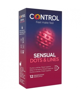 SENSUAL DOTS & Preservativos Control para sensaciones que se multiplican