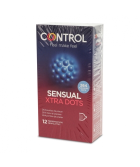 CONTROL SENSUAL XTRA DOTS Control preservativos sensual xtra dots 12 uds