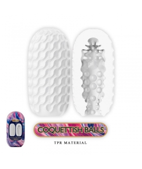 COQUETTISH Masturbador masculino silicona blanco