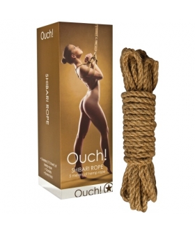 SHIBARI ROPE 5M Corda di canapa per shibari, con intreccio resistente e profumo