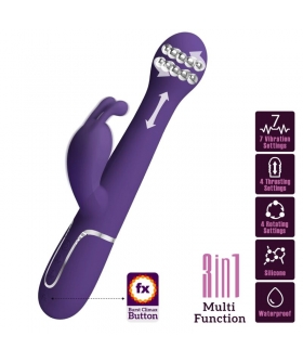 DEJON VIBRADOR RABBIT 3 EN 1 M Juguete íntimo para estimulación interna y externa