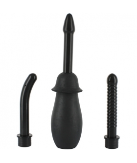 DOUCHE Set de nettoyage anal en noir