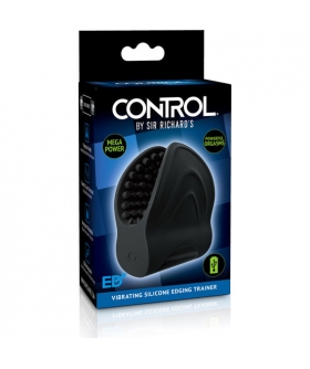 EDGER Masturbatore vibrante in silicone, regolabile e ricaricabile