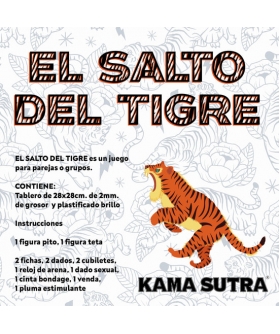 EL SALTO DEL TIGRE Kit lúdico para casais com jogo e acessórios inovadores