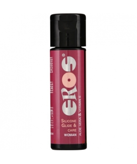 EROS SILICONE GLIDE Lubricante de silicona con aloe, resistente al agua y látex