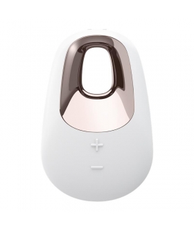 WHITE TEMPTATION Vibrador elegante y potente con 15 modos, compacto y sumergible
