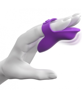 ESTIMULADOR DEDO Vibrador de dedo recargable USB con 10 modos de vibración