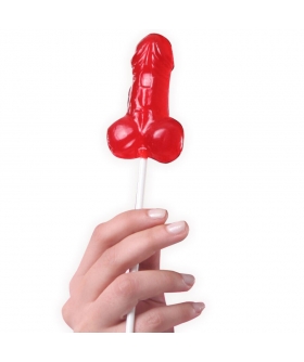 PIRULETAS PENES CAJA Piruleta de fresa forma de pene: humor y sabor para fiestas