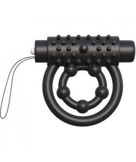FANTASY C-RINGZ TOUCH Anel vibratório preto com 10 modos, comando à distância e carregamento USB
