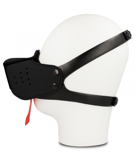 BOZAL PERRO NEGRO Maschera / museruola per giochi fetish