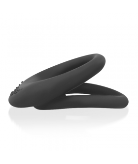 DOBLE ANILLO Giocattolo maschile in silicone, anelli sicuri senza ftalati