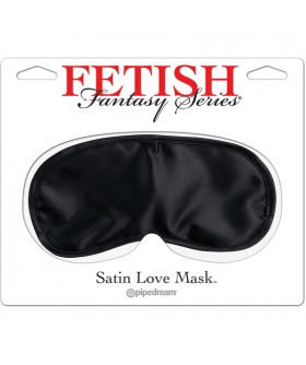 LOVE MASC Maschera d'amore in raso serie fetish fantasy - nera
