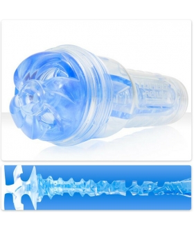 TURBO THRUST BLUE ICE Masturbatore fleshlight con forma interna di vagina.