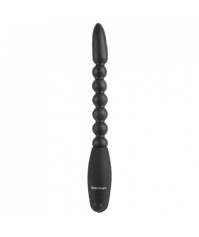 FLEXA-PLEASER POWER BEADS Juguete anal de silicona con vibración, flexible y unisex