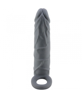 REALISTIC PENIS SLEEVE Funda de pene de piel realística gris oscuro