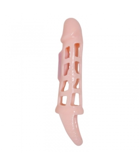 EXTENSION HOLE Fodera allungabile per pene con vibrazione realistica.