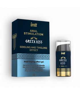 GREEK KISS INTT Gel anal 15ml con cosquilleo, frescura, menta, besable