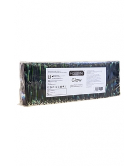 GLOW 144 UD Preservativi semitrasparenti con un'entusiasmante luminosità verde fluorescente