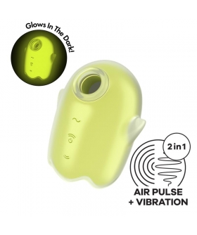SATISFYER GLOWING GHOST Vibromasseur compact à ondes de pression et vibrations