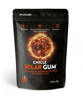 CHICLE SOLAR Pastilha que ativa o bronzeado, protege e renova a pele