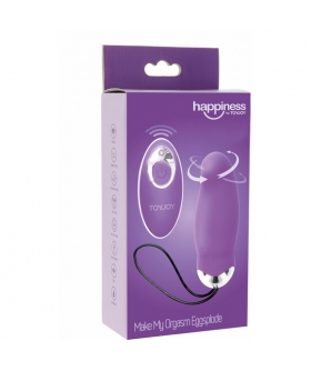 MY ORGASM EGGSPLODE Huevo vibrador con punta giratoria y control remoto