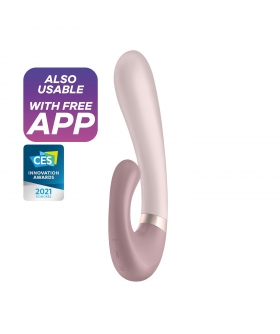 SATISFYER HEAT WAVE Vibrador ergonómico con vibración, calor y control app