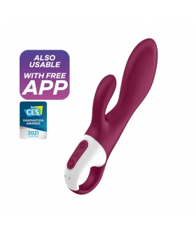 SATISFYER HEATED AFFAIR Vibrador con calor y app; estimula punto G y clítoris