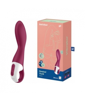 SATISFYER HEATED THRILL Vibrador curvo con calor, control app, 11 modos, impermeable