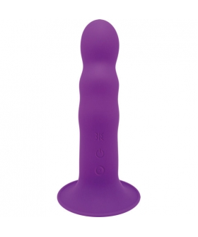 HITSENS 3 VIBE Dildo morado de silicona con 10 vibraciones y ventosa