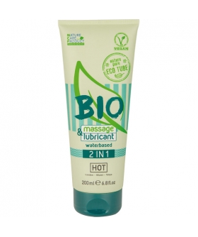 HOT BIO MASSAGE Lubricante y gel de masaje vegano. Suavidad y versatilidad