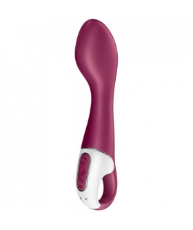 SATISFYER HOT SPOT Vibrador de calor, 12 vibraciones, silicona compatible