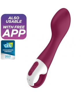 SATISFYER HOT SPOT Vibrador de calor, 12 vibraciones, silicona compatible