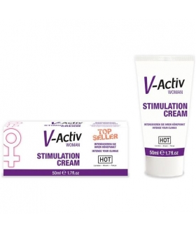 HOT V-ACTIV STIMULATION Crema estimulante femenina, revitaliza y aumenta el placer