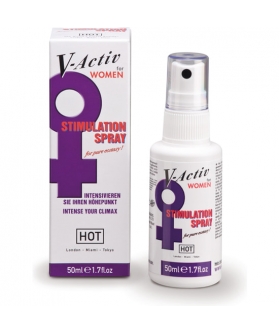 HOT V-ACTIV WOMEN Spray para mulheres que melhora o desejo e sensibilidade sexual.